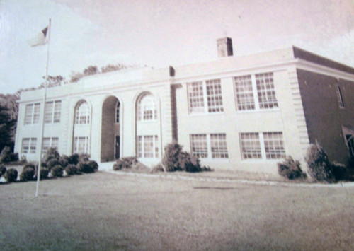 black and white of Stewart Elementary