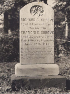 Shreve family gravestone