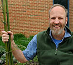 Don Weber, named 2010 Outstanding Volunteer for his work in helping start the Library's garden program.
