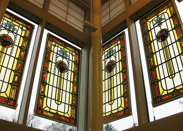 Tiffany Windows installed at Westover