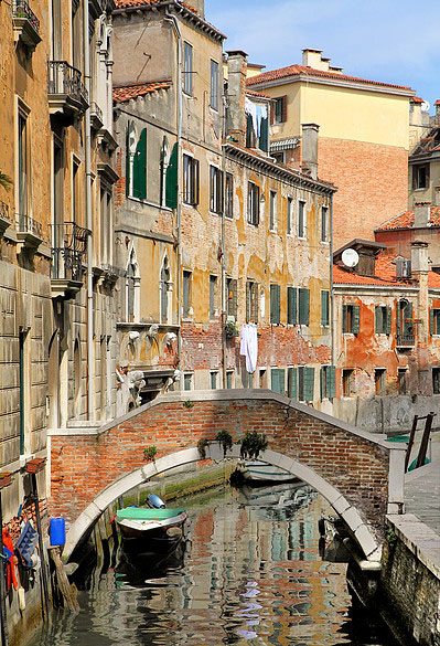 photograph of a Venice canal