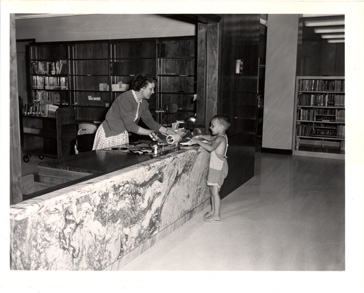 Central Library Circulation Desk, 1961