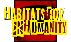text reads "habitats for inhumanity"