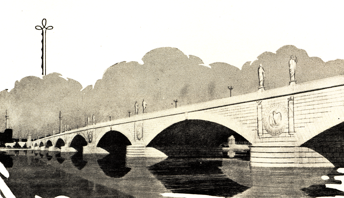 Graphic image of the Memorial Bridge