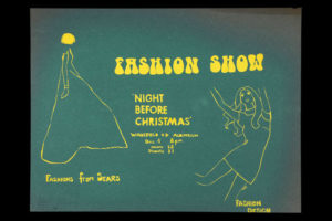 silk screened fashion show poster