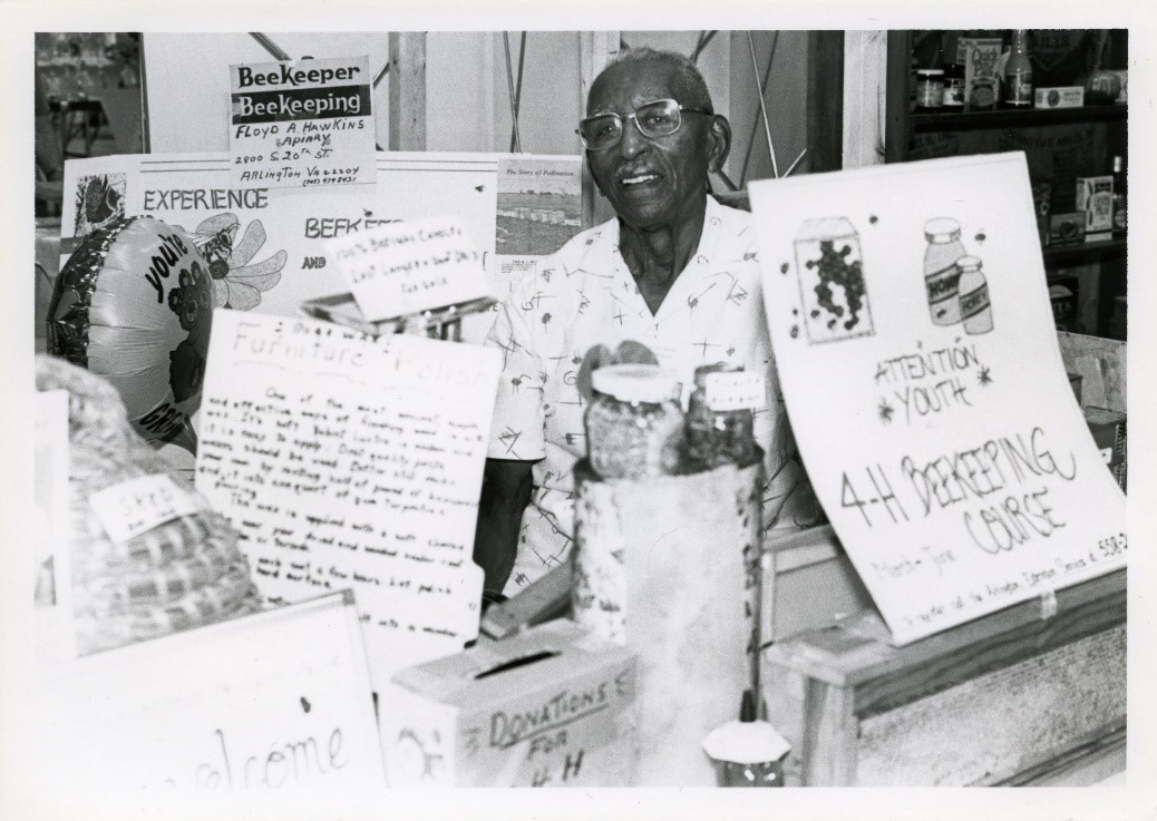 Floyd Hawkins, who at the age of 81 helped start the Arlington County Fair, and served as the Fair’s treasurer for 10 years, from 1977 to 1987.