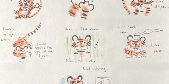 After hearing the news of the the Bronx Zoo Tigers catching COVID-19, I thought I'd raise awareness on Tiger self-care.