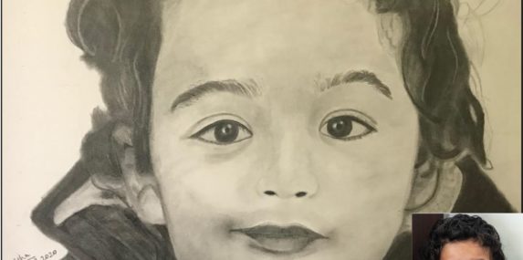 This is a pencil portrait of my 2 year old son, Krish. All I need is a good photograph, my sketchbook, pencils, and a quarantine to speed things up and finish in record time!