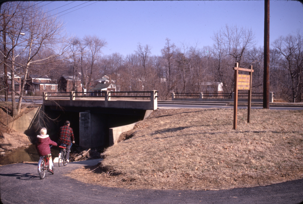 Bike underpass at Wilson Boulevard and Four Mile Run
