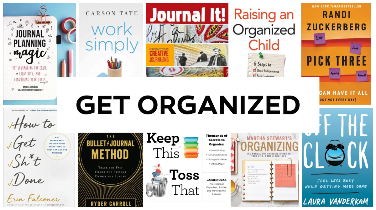 link to Get Organized book list.