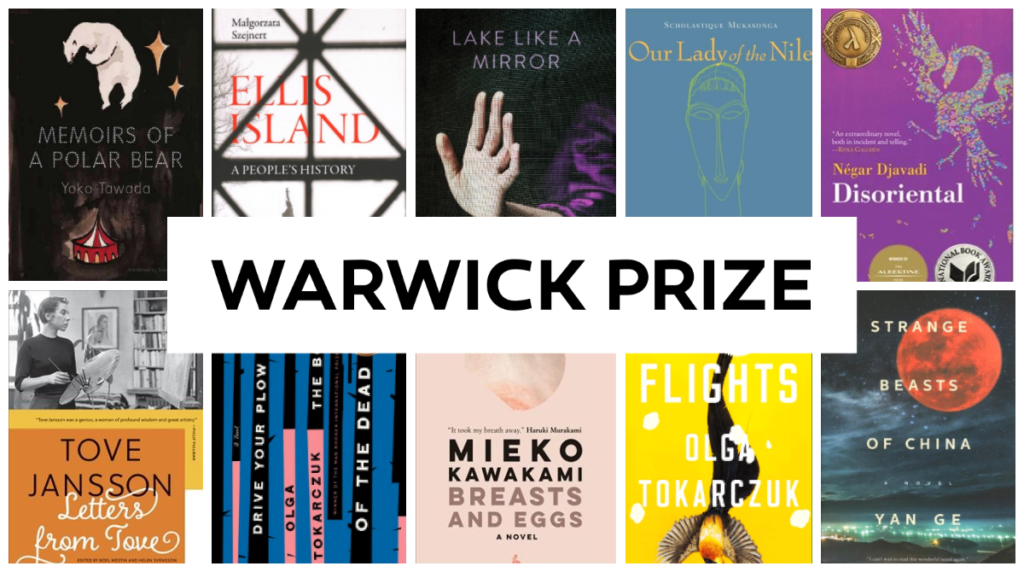 Link to book list of work shortlisted for the Warwick Prize for Women in Translation.