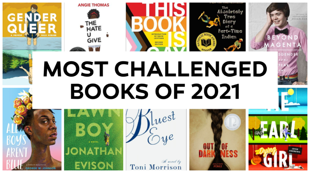 Link to Top 10 Most Challenged Books of 2021 book list.