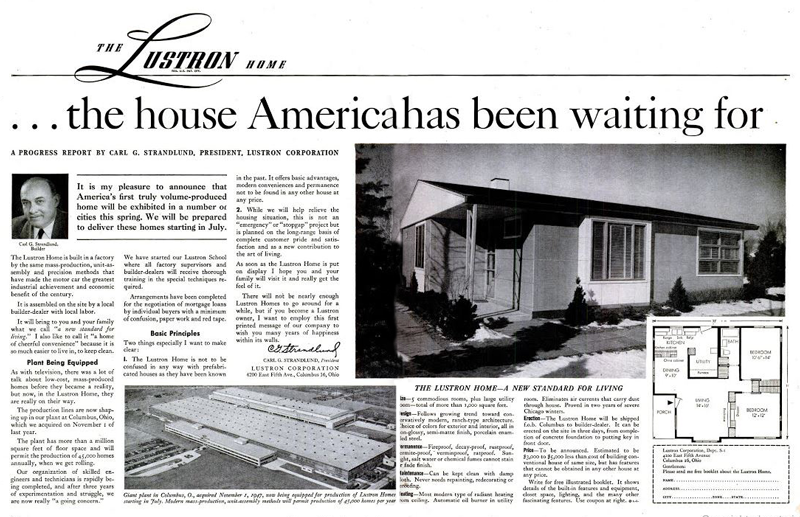 Ad text: "The House America Has Been Waiting For"