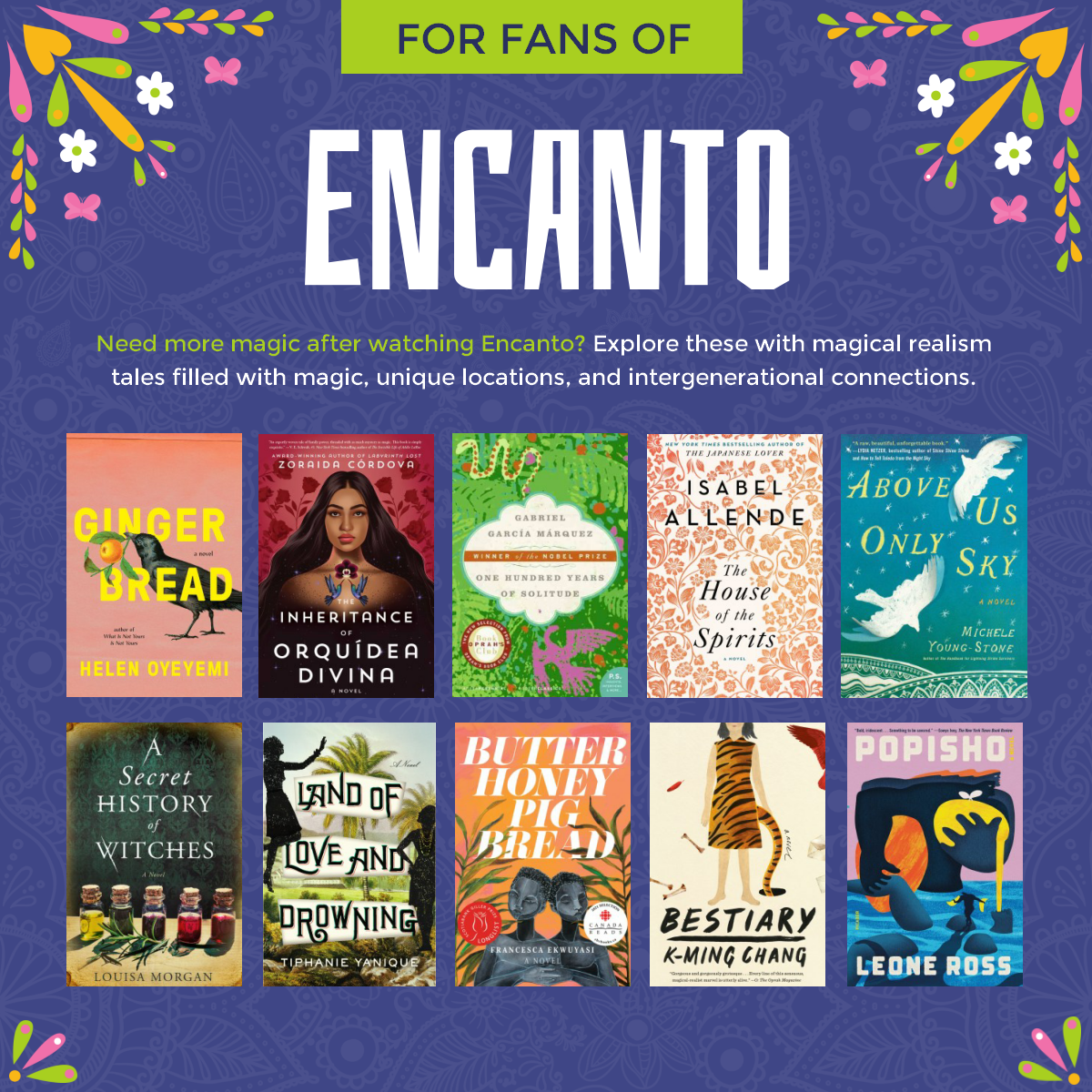 link to booklist "For Fans of Encanto"