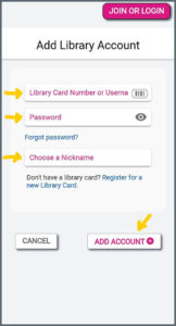Log in and Manage Your Account in the App - Arlington Public Library