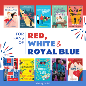 link to "for fans of Red White and Royal Blue" booklist