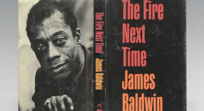 Book cover for the fire next time by james baldwin