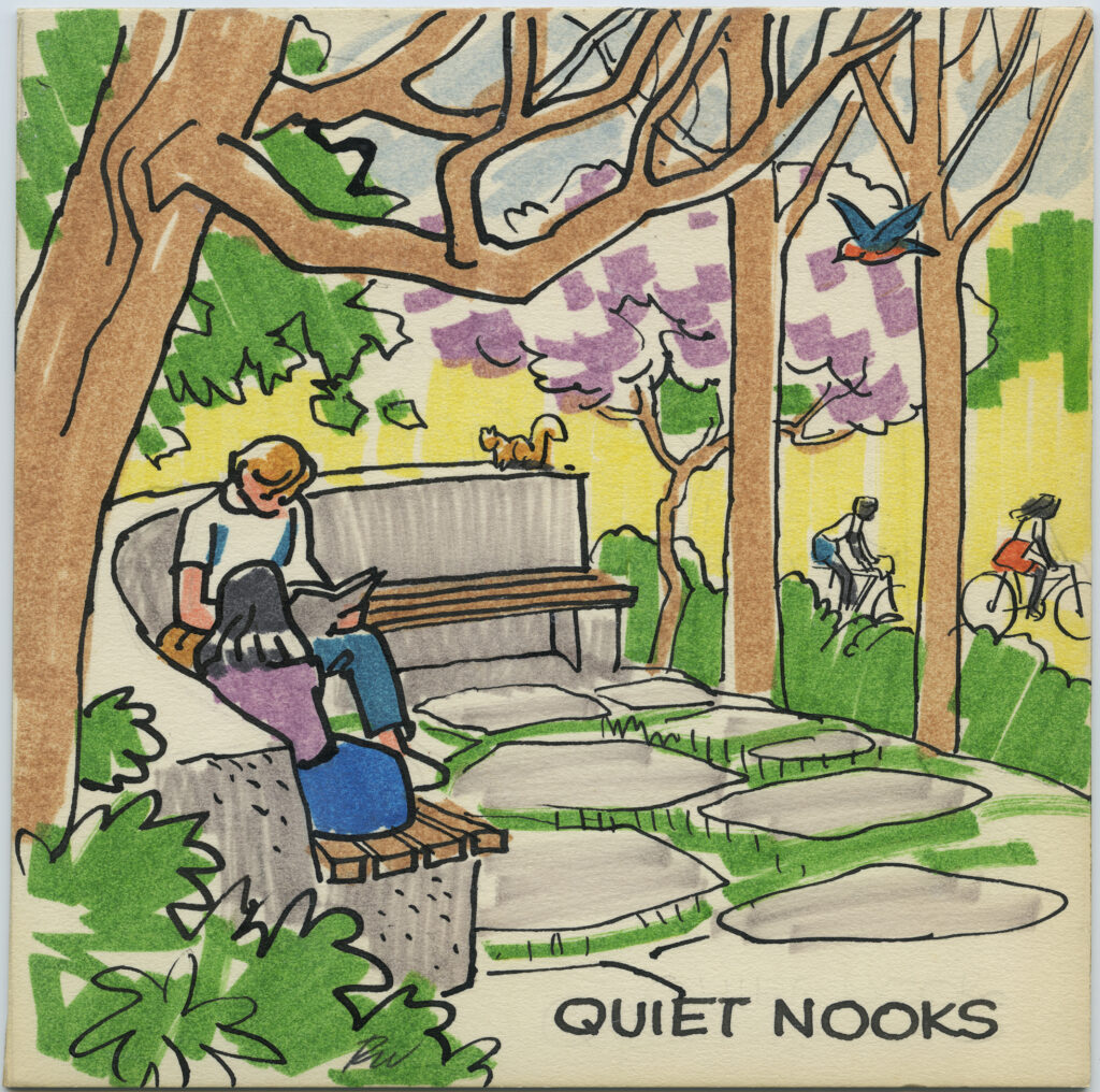 A painting of nooks.