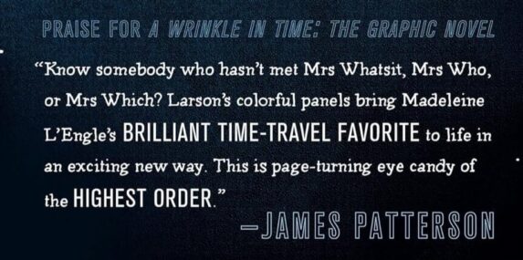 A quote about a Wrinkle in time from James Patterson.