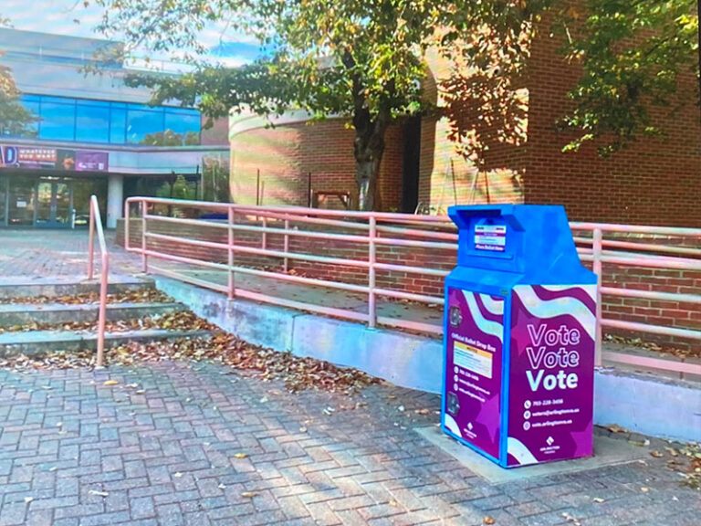 Ballot Drop Box at Central library