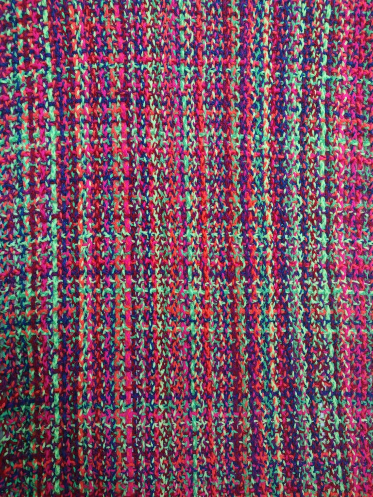 Neon Tweed Yarn Canvas