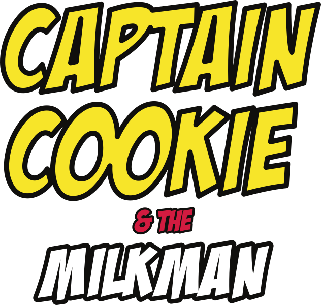 Captain Cookie and the Milkman logo.