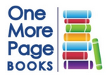 Logo for One More Page Books store.