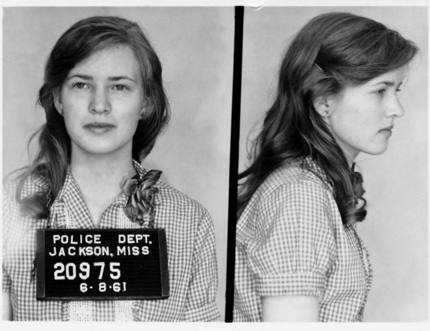 Police shot of Joan Trumpauer Mulholland