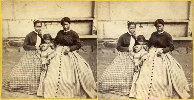 Selina Norris Gray with two of her daughters.