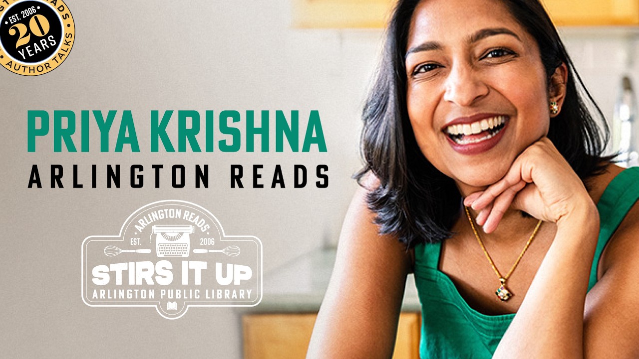Arlington Reads Live Stream with Priya Krishna. March 26 at 6:30 p.m.