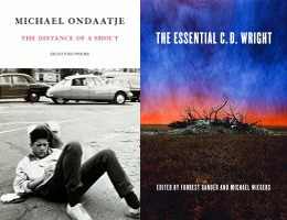 Book composite of two book covers for National Poetry Month.