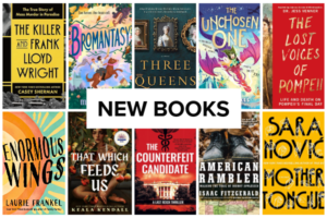 Place your holds on our new monthly book releases in the library catalog.