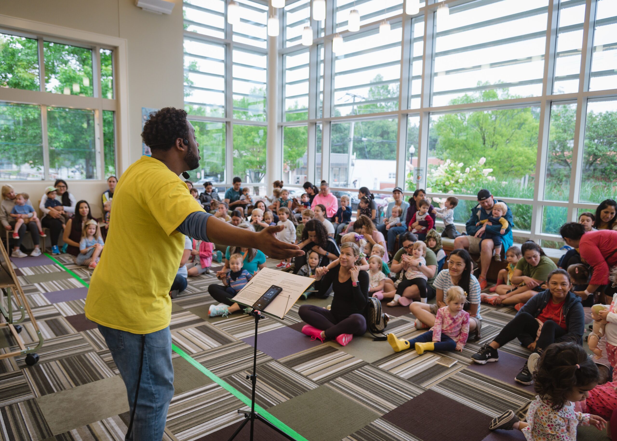 Basheer Kareem performs a storytime.