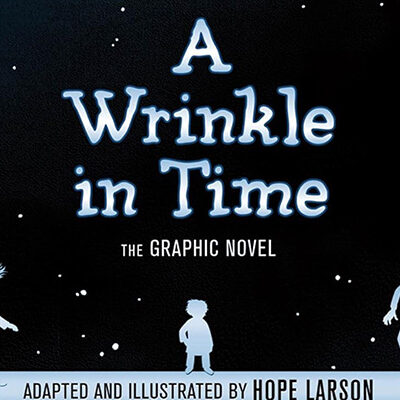 A wrinkle in Time book cover.