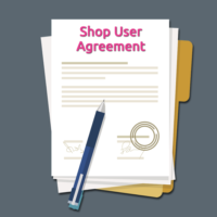 link to The Shop User Agreement pdf.